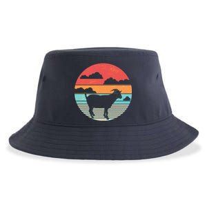 Classic Retro Goat Sustainable Bucket Hat