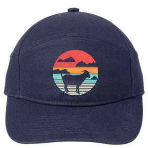 Classic Retro Goat 7-Panel Snapback Hat