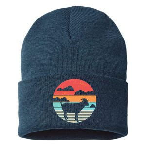 Classic Retro Goat Sustainable Knit Beanie