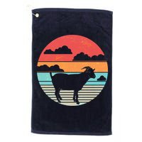 Classic Retro Goat Golf Towel