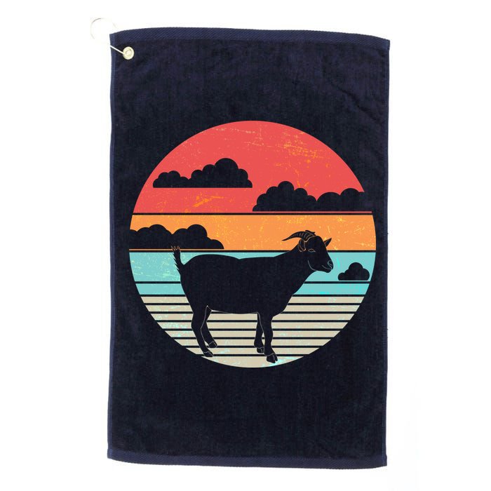 Classic Retro Goat Golf Towel