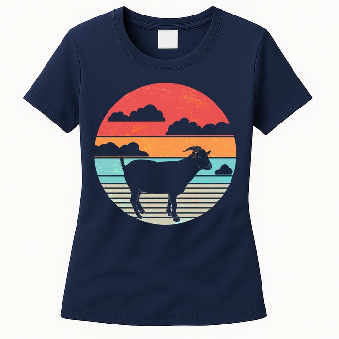 Classic Retro Goat Womens T-Shirt