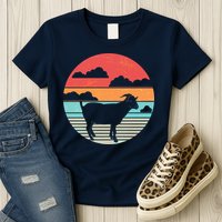 Classic Retro Goat Womens T-Shirt
