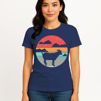 Classic Retro Goat Womens T-Shirt