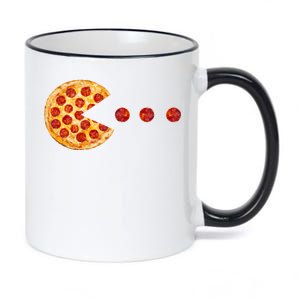 Classic Retro Pizza Lover Video Game 11oz Black Color Changing Mug