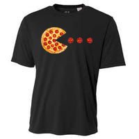 Classic Retro Pizza Lover Video Game Cooling Performance Crew T-Shirt