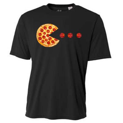 Classic Retro Pizza Lover Video Game Cooling Performance Crew T-Shirt