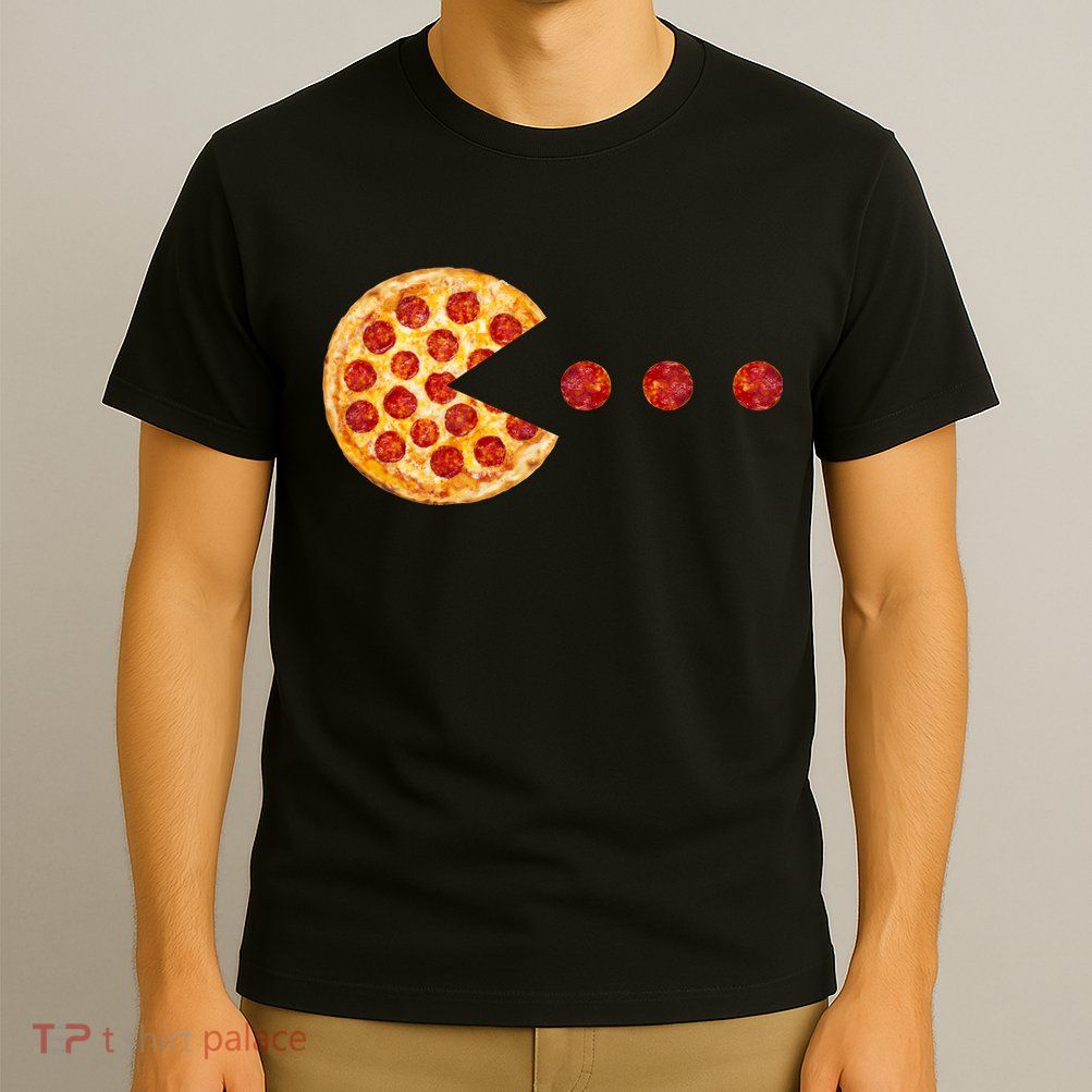 Classic Retro Pizza Lover Video Game T-Shirt
