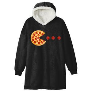 Classic Retro Pizza Lover Video Game Hooded Wearable Blanket