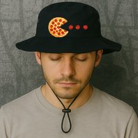 Classic Retro Pizza Lover Video Game Bucket Hat