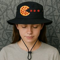 Classic Retro Pizza Lover Video Game Bucket Hat