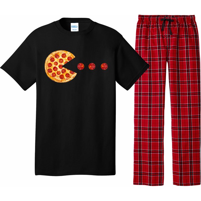 Classic Retro Pizza Lover Video Game Pajama Set