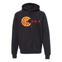 Classic Retro Pizza Lover Video Game Premium Hoodie