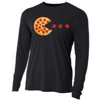 Classic Retro Pizza Lover Video Game Cooling Performance Long Sleeve Crew