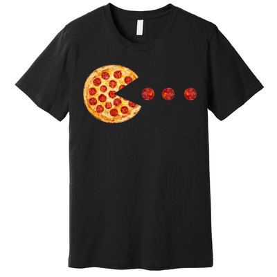 Classic Retro Pizza Lover Video Game Premium T-Shirt