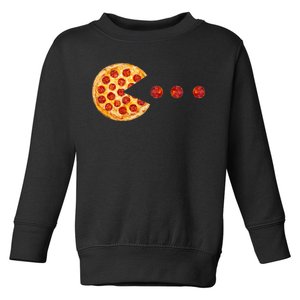 Classic Retro Pizza Lover Video Game Toddler Sweatshirt