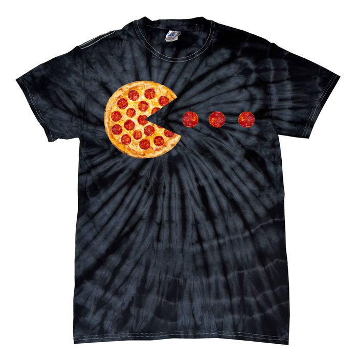 Classic Retro Pizza Lover Video Game Tie-Dye T-Shirt