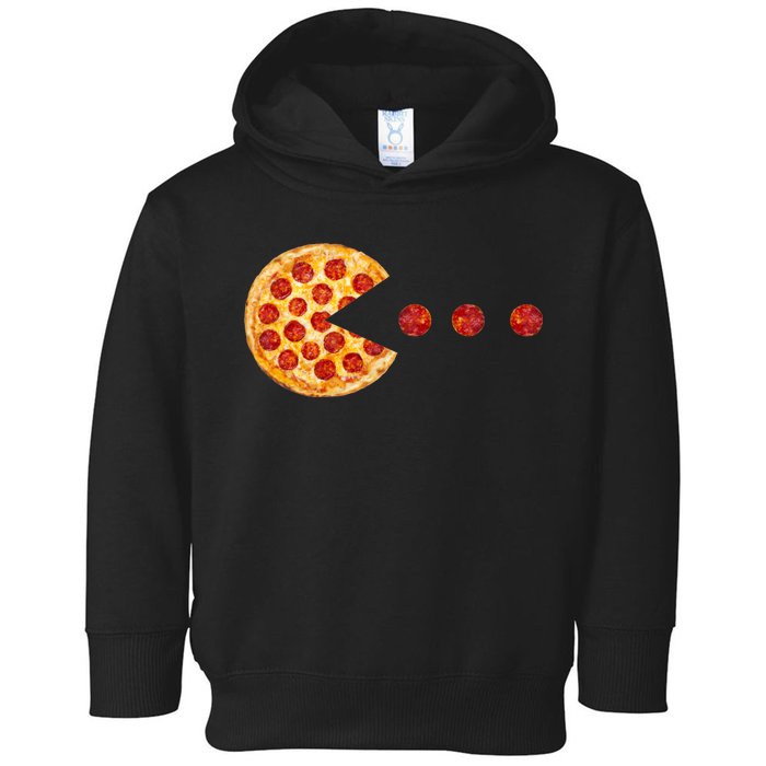 Classic Retro Pizza Lover Video Game Toddler Hoodie