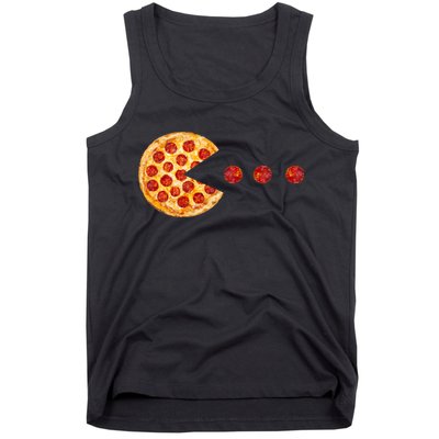 Classic Retro Pizza Lover Video Game Tank Top