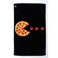 Classic Retro Pizza Lover Video Game Golf Towel