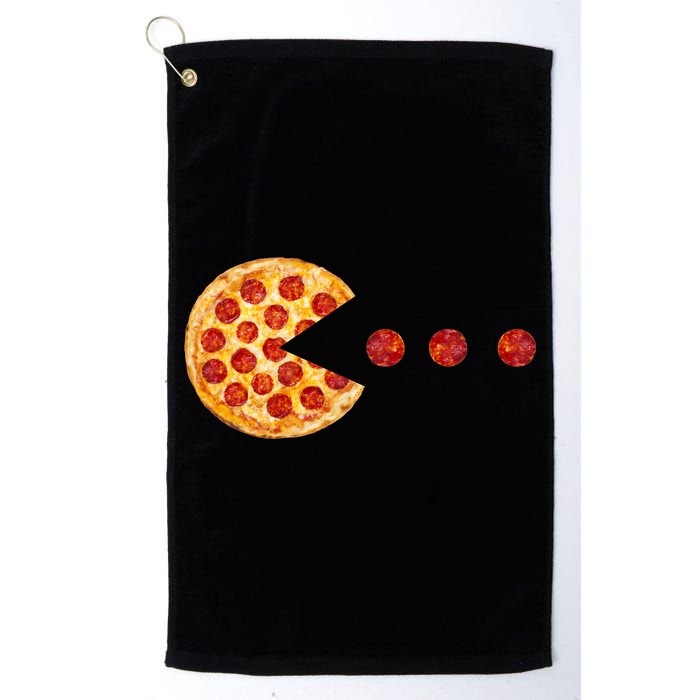 Classic Retro Pizza Lover Video Game Golf Towel