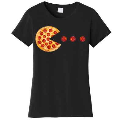 Classic Retro Pizza Lover Video Game Women's T-Shirt