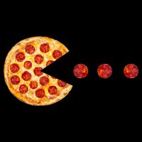 Classic Retro Pizza Lover Video Game Womens T-Shirt