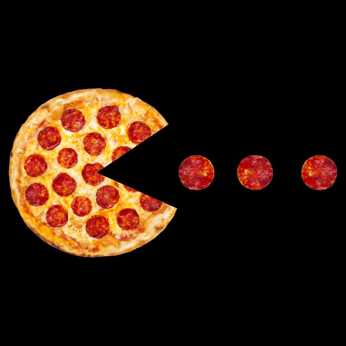 Classic Retro Pizza Lover Video Game Womens T-Shirt