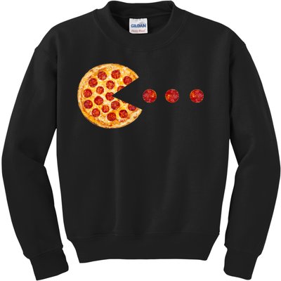 Classic Retro Pizza Lover Video Game Kids Sweatshirt