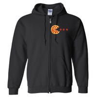 Classic Retro Pizza Lover Video Game Full Zip Hoodie