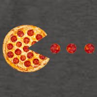 Classic Retro Pizza Lover Video Game Vector Backpack