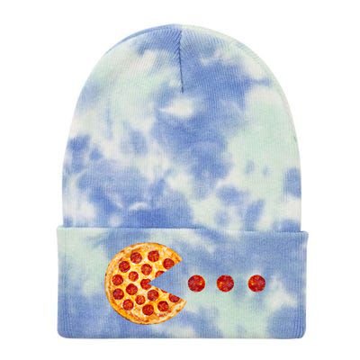 Classic Retro Pizza Lover Video Game Tie Dye 12in Knit Beanie