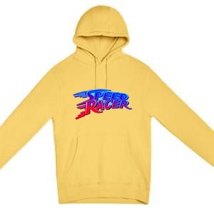 Classic Retro Speed Racer Logo Premium Pullover Hoodie