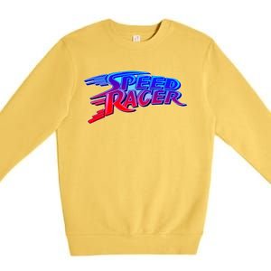 Classic Retro Speed Racer Logo Premium Crewneck Sweatshirt