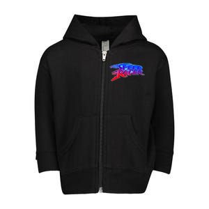 Classic Retro Speed Racer Logo Toddler Zip Fleece Hoodie