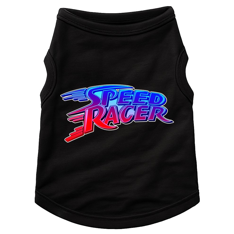 Classic Retro Speed Racer Logo Doggie Tank