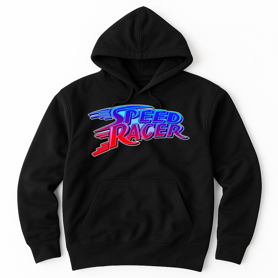 Classic Retro Speed Racer Logo Hoodie