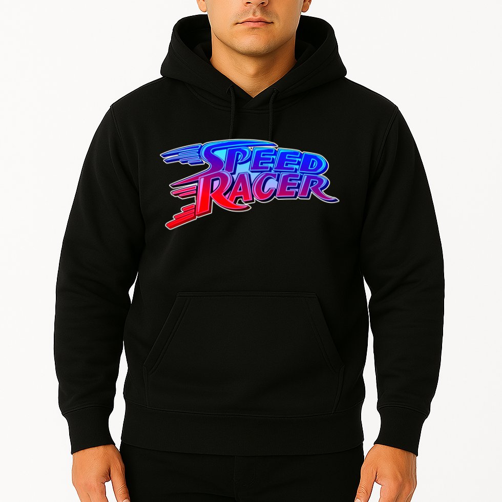 Classic Retro Speed Racer Logo Hoodie