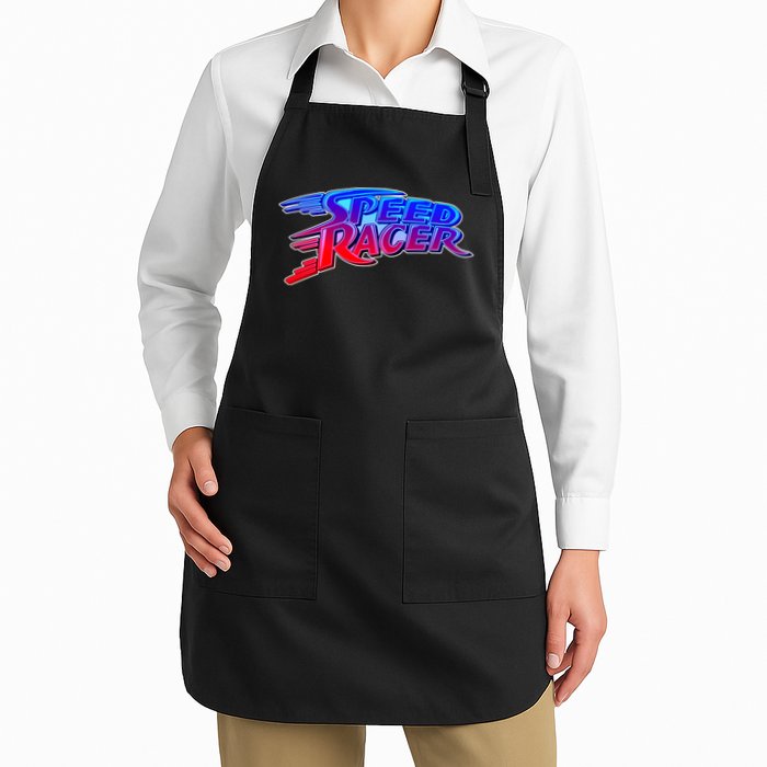 Classic Retro Speed Racer Logo Apron