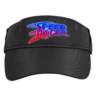 Classic Retro Speed Racer Logo Adult Drive Performance Visor