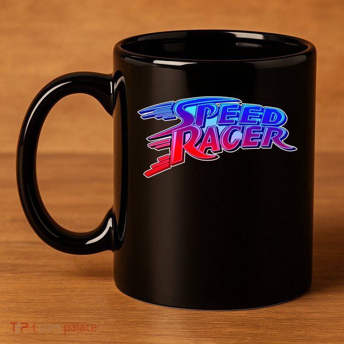 Classic Retro Speed Racer Logo 11oz C Handle Ceramic Mug