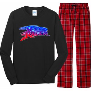 Classic Retro Speed Racer Logo Long Sleeve Pajama Set