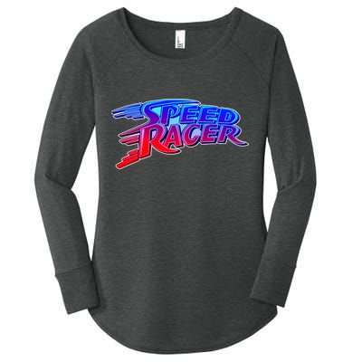 Classic Retro Speed Racer Logo Women's Perfect Tri Tunic Long Sleeve Shirt