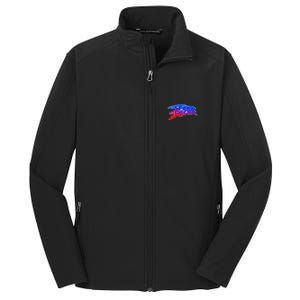 Classic Retro Speed Racer Logo Core Soft Shell Jacket