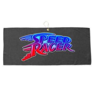 Classic Retro Speed Racer Logo Large Microfiber Waffle Golf Towel