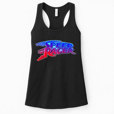 Classic Retro Speed Racer Logo Womens Tank Top