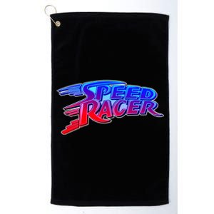 Classic Retro Speed Racer Logo Platinum Collection Golf Towel