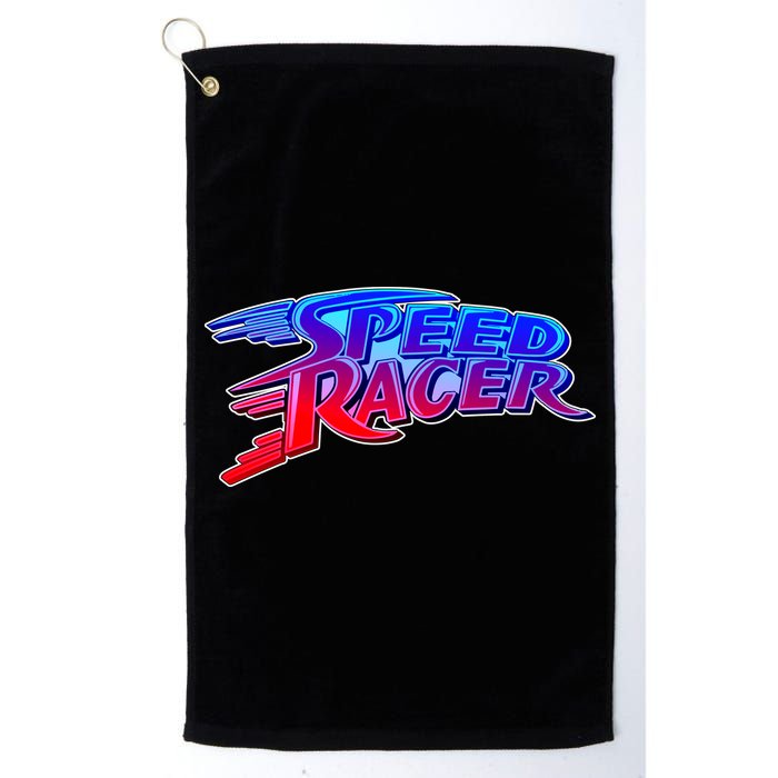 Classic Retro Speed Racer Logo Golf Towel