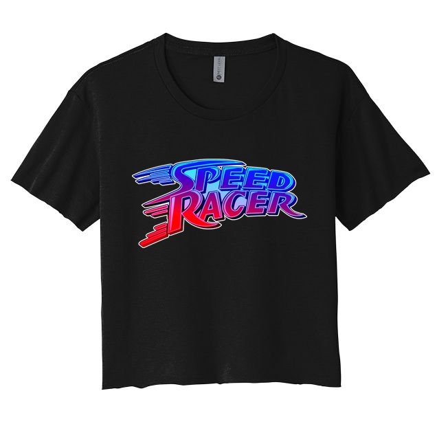 Classic Retro Speed Racer Logo Crop Top