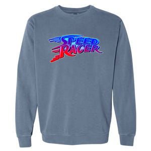 Classic Retro Speed Racer Logo Garment-Dyed Sweatshirt